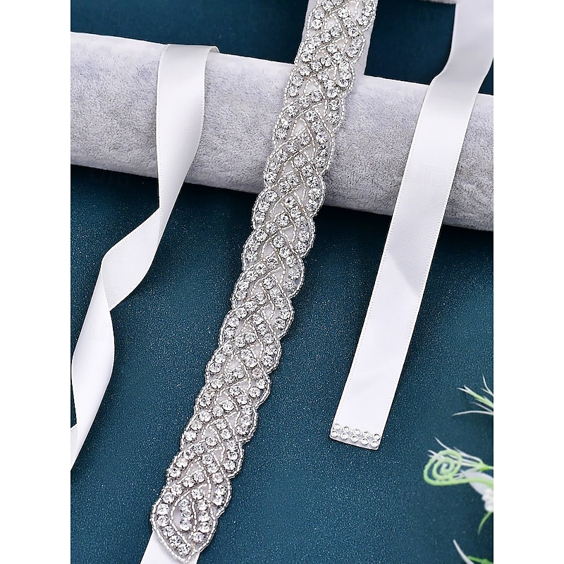 Crystal Rhinestone Bridal Waistband – Elegant Wedding Dress Belt for Women – Perfect for Bridal Gowns, Weddings and Special Occasions4