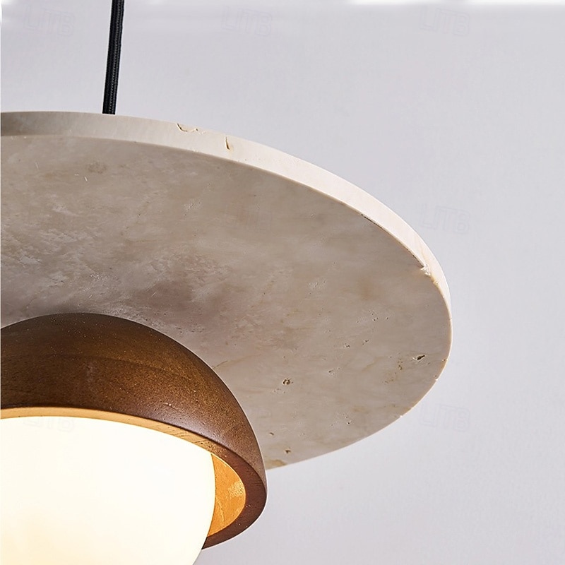 Wabi-Sabi Marble Pendant Lamp G9 Light Source Single Head Ceiling Lamp for Restaurant Bar Kitchen Island Decorative Hanging Lamp 85-265V4