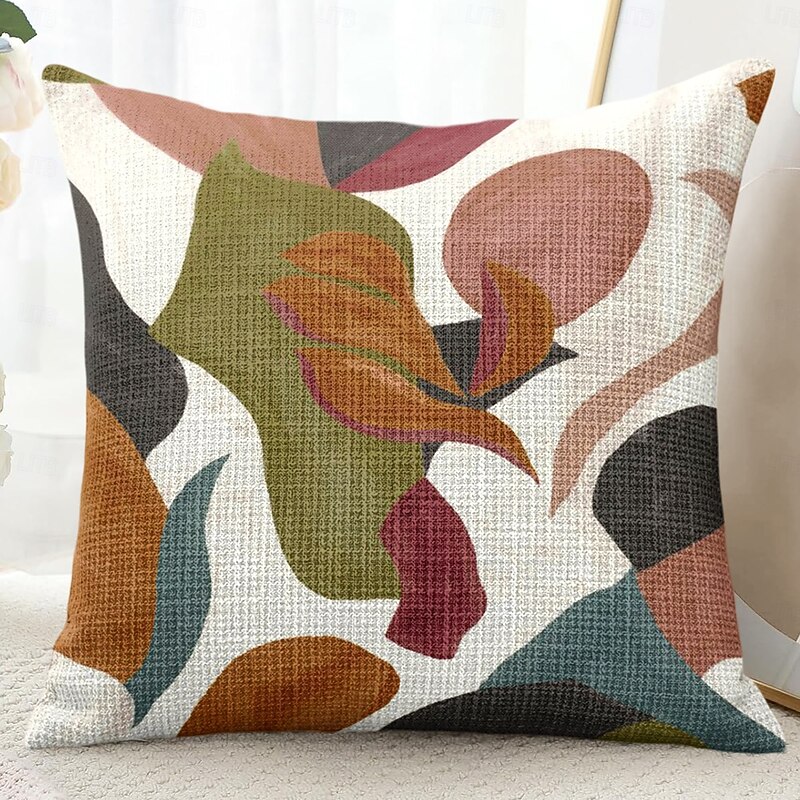 Painting Flower Decorative Toss Pillows Cover 1PC Soft Square Couch Cushion Case Pillowcase for Bedroom Livingroom Sofa Chair3