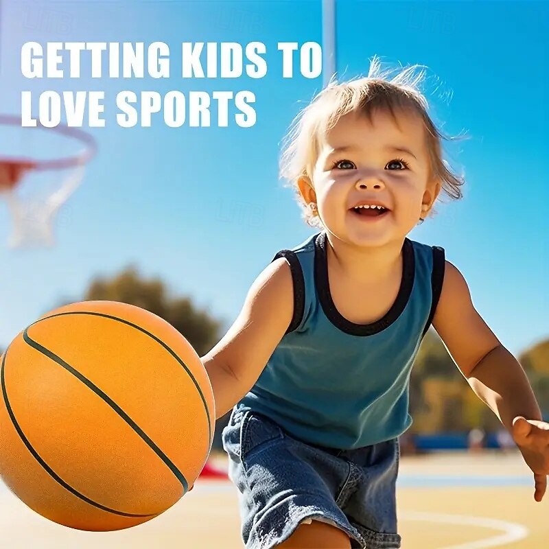 High Elasticity Silent Patting Ball Noise-Free Fun Children's Silent Patting Ball - High Elasticity & Solid Sponge Basketball! Halloween Christmas gift Christmas Halloween Thanksgiving gift4