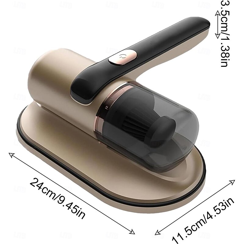 Mattress Vacuum Cleaner, Handheld UV Bed Vacuum Cleaner, 12Kpa Strong Suction Power Can Efficiently Clean Mattresses, Pillows, Sofas and Carpets2