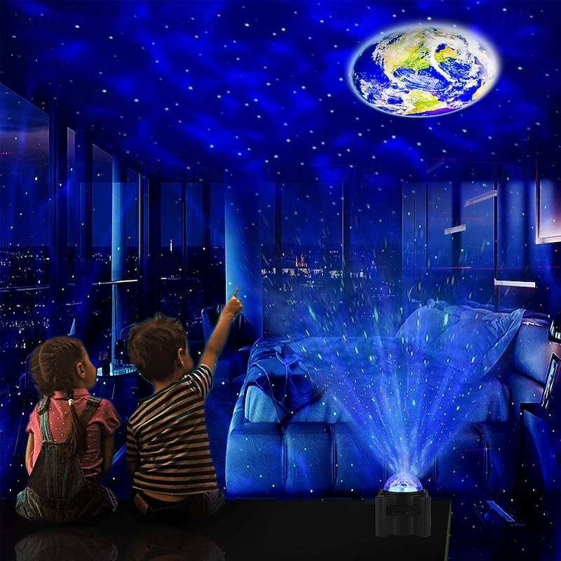 Galaxy Star Projector 3-in-1 – Space Night Light with Remote Control & Bluetooth Speaker, Moon & Star Projector for Bedroom, Game Room, Party and Romantic Atmosphere3