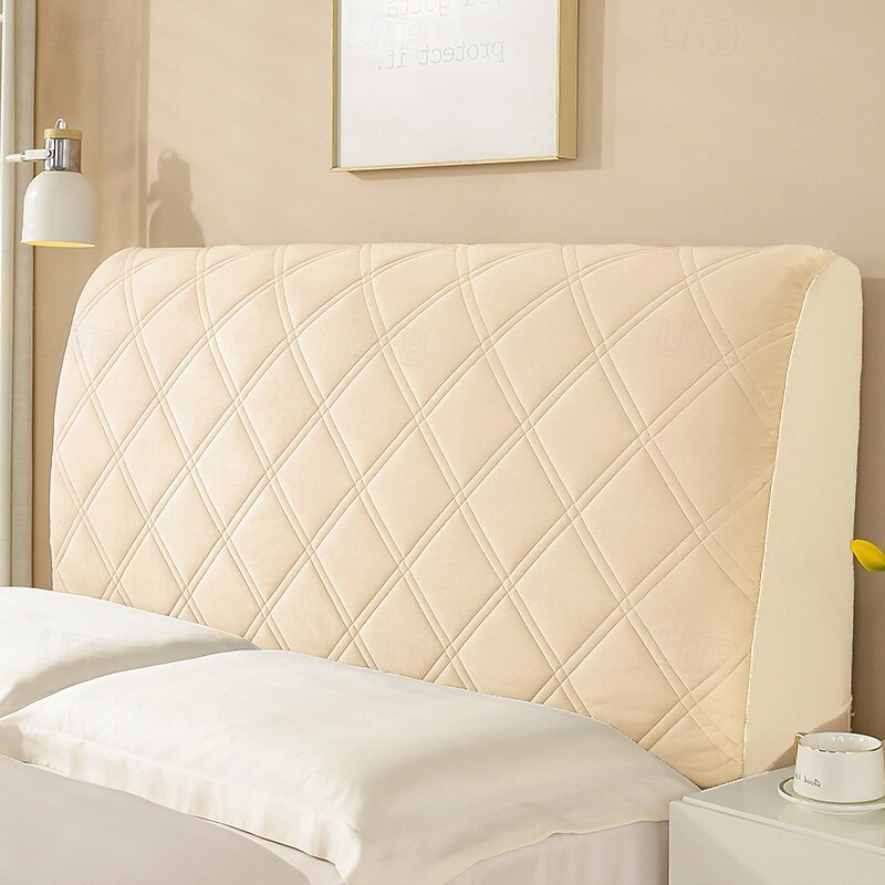 Bed Headboards Cover Slipcover, Dust Proof Stretch Thicken Bed Head Padded Protector Cover, Washable Cooling Headboard Protector Cover4