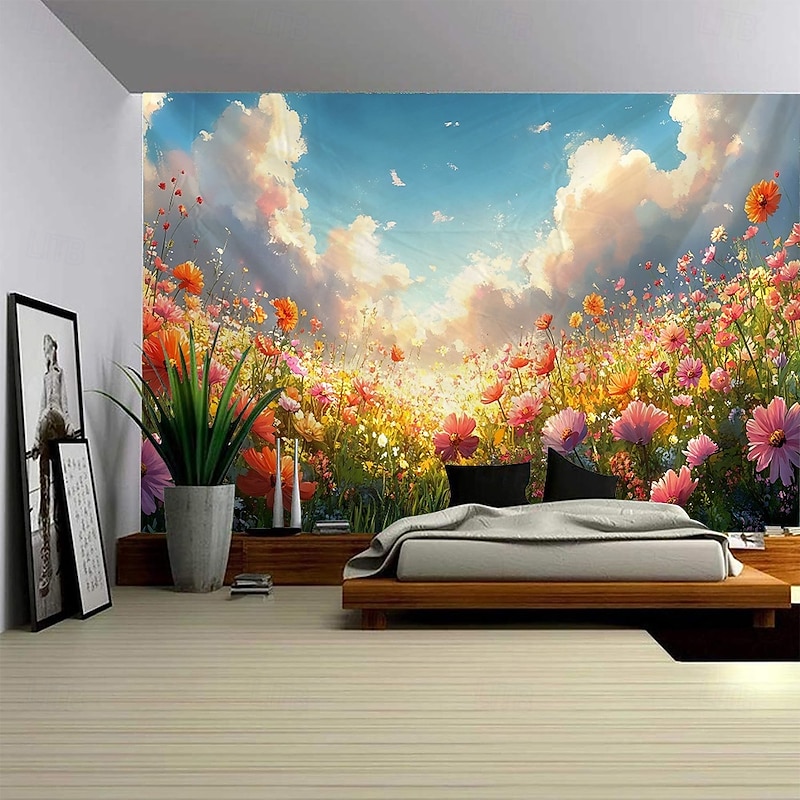 A spring plant or flower Tapestry Wall Art Large Tapestry Mural Decor Photograph Backdrop Blanket Curtain Home Bedroom Living Room Decoration4