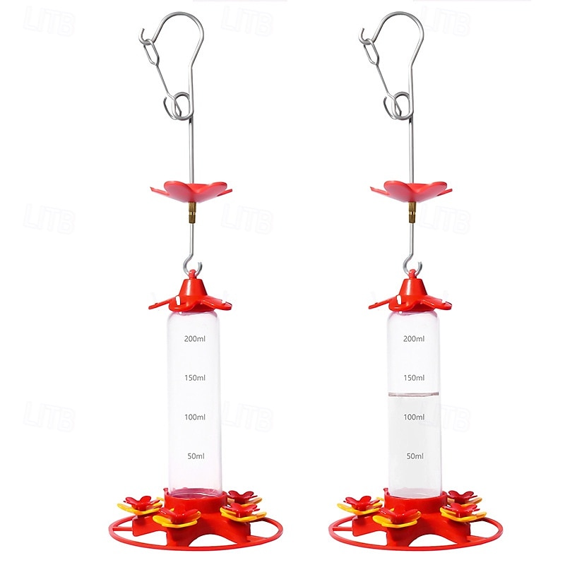 Hummingbird Feeder, Leak Proofnd Circular Perch 5 Feeding Ports for Outdoors, Deck, Patio3