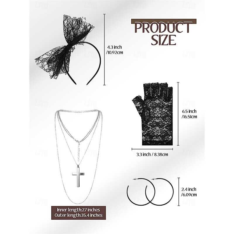 Retro Vintage 1980s Fancy Dress Cosplay Costume Outfits Pop Star Rocker Fancy Dress Women's Masquerade Party Pride Parade Pride Month Adults' 1 Pair of Earrings Top Dress3