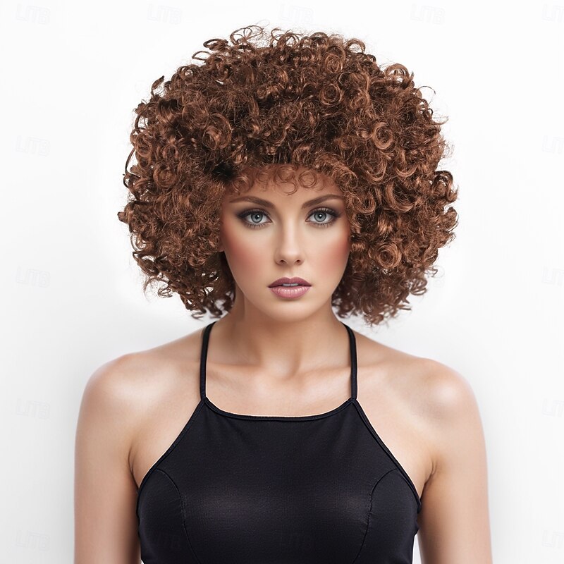 Synthetic Wig Yaki Straight With Bangs Machine Made Wig Short Light golden Violet Pink Light Brown Dark Brown A1 Synthetic Hair Men's Blonde2