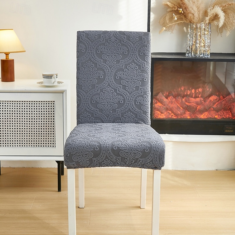 Polar Fleece Dining Chair Covers - Stretch, Removable & Washable3