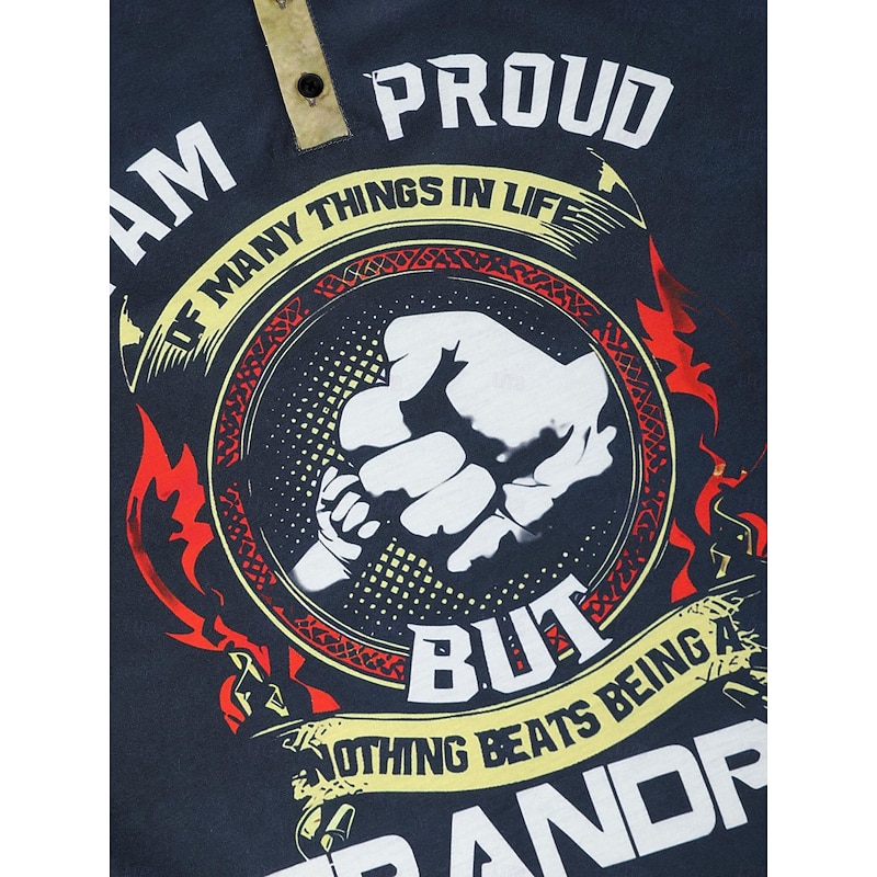 Men's Color Block Hand T Shirt Vintage Shirt Henley Shirt 3D Print Vintage Designer Basic Outdoor Daily Sports Summer Black Blue Brown Green Henley Henley T-Shirt3