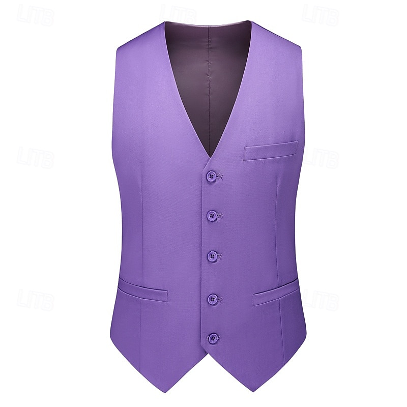 Roaring 20s 1920s Three Piece Suit Suit Trousers Gentleman Gangster Groomsmen Fancy Dress Men's Kings Day Carnival Masquerade Wedding Party Masquerade Adults' Coat Vest Pants4