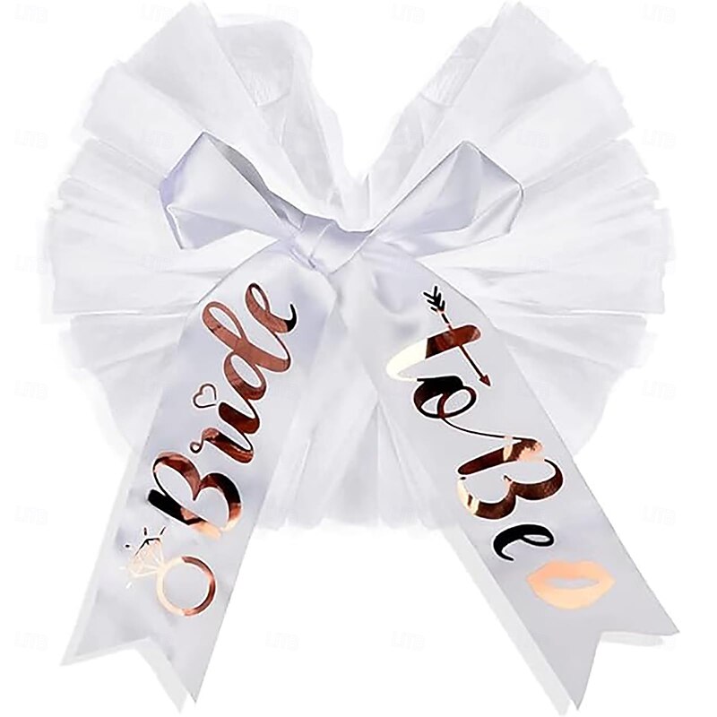 Bride to be Halloween Bikini Veil Booty Veil Hen Do Party Accessories Women's Halloween Carnival Wedding Beach Bachelorette Party Easy Halloween Costumes Dress Up