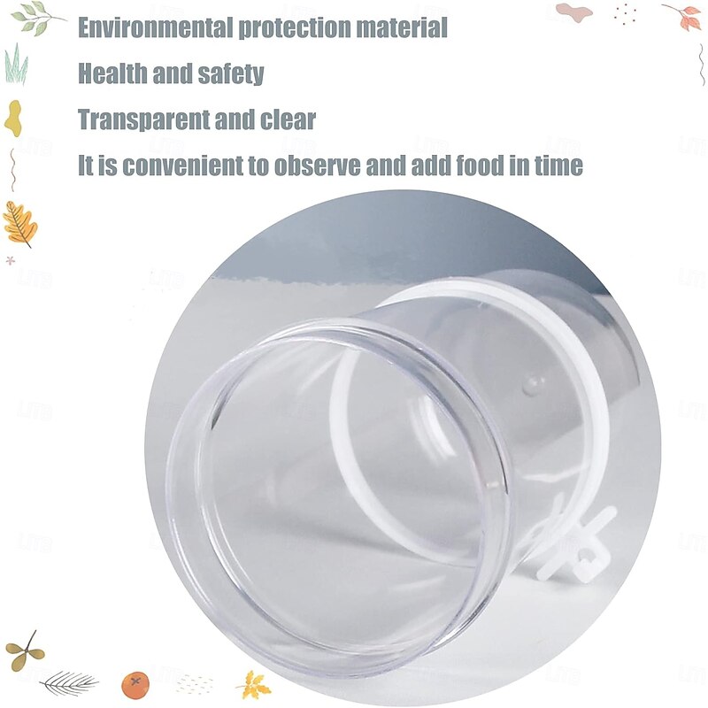 Bird Feeders Water Dispenser No Mess Parrot Food Seed Dispenser Bird Automatic Waterer Feeder Container Cockatiel Cage Accessories for Parrot Finch Budgie Lovebirds Canaries4