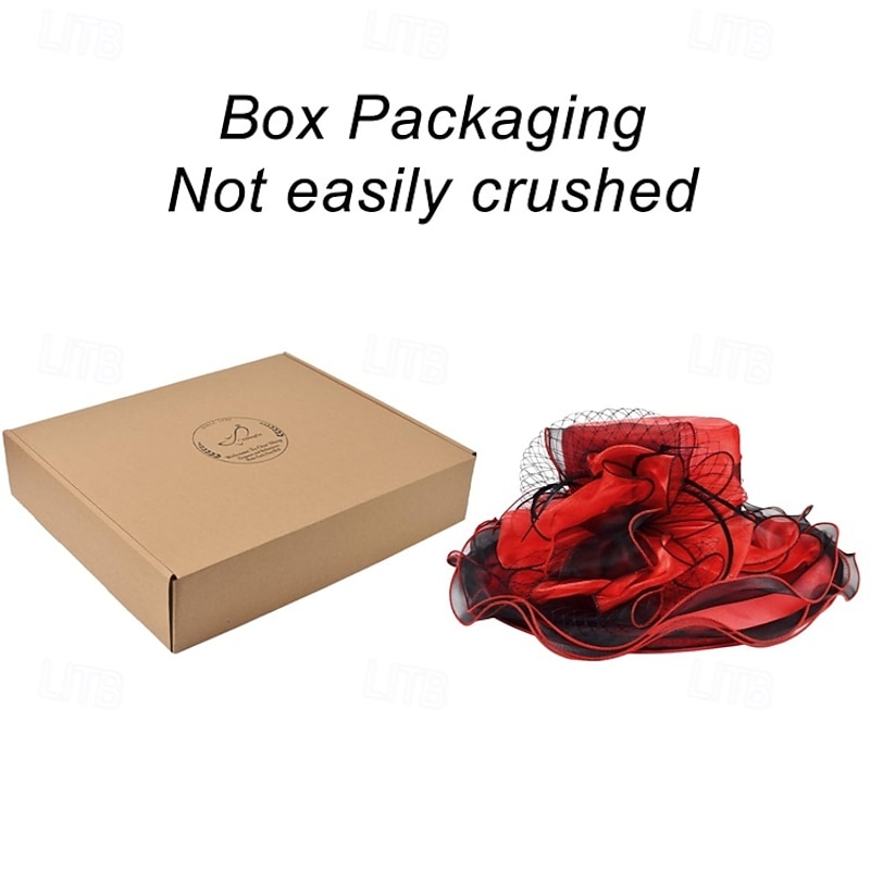 2025 Kentucky Derby Hat for Women Ladies, Organza Veil Feather Fascinator for Tea Party Church UV Protection Sun Hat2