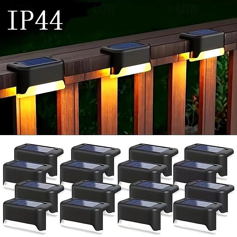 8 Pcs outdoor solar deck lights, staircase lights, fence lights, courtyard balcony garden path lights2