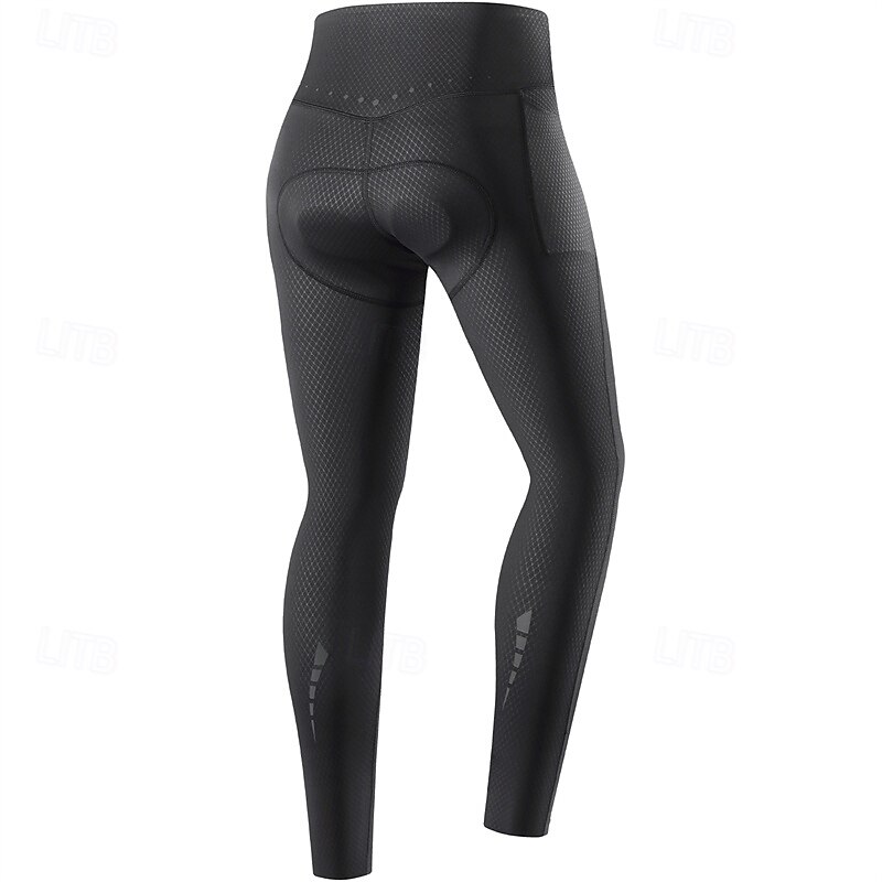 WOSAWE Women's Solid Color Cycling Tights Cycling Pants Bike Pants Bike Tights Relaxed Fit Sports Quick Dry Comfortable Breathable Black Grey Clothing Apparel Bike Wear3