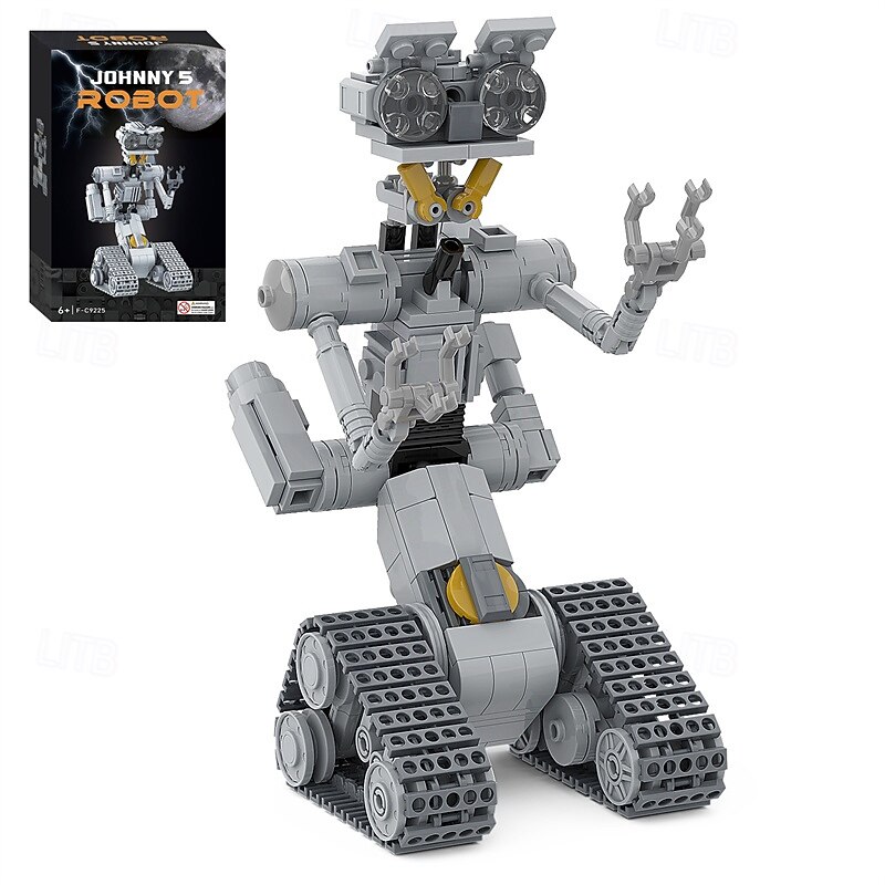 Johnny 5 Robot Building Set Johnny Five Robot Model STEM and Educational Gift Set for Boys 8-14(313 Pcs)