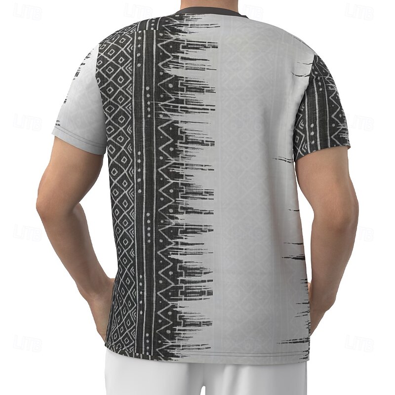 Men's Paisley T Shirt Short Sleeve T shirt 3D Print Crew Neck Shirt Fashion Ethnic Street Daily White Summer Spring Clothing Apparel S M L XL XXL XXXL2
