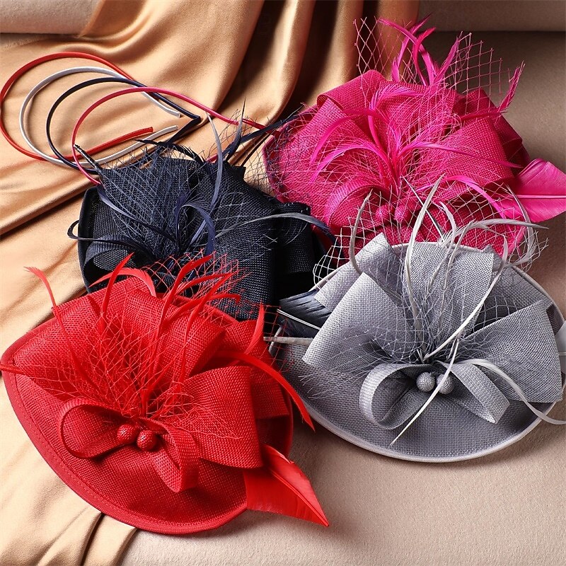 Tea Party Hat Fascinator - 2025 High Tea Party Kentucky Derby Pillbox Hat 1920s Headdress for Lady Women Girls4