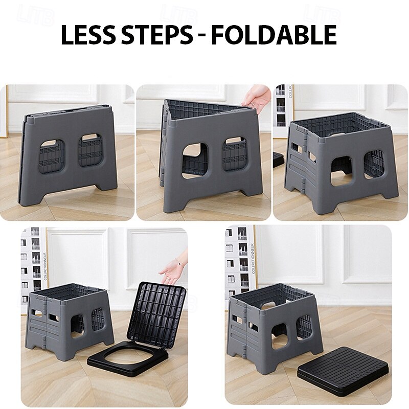 1pc Collapsible Car Toilet with Carrying Bag - Portable Travel Potty for Camping & Hiking - Space-Saving & Convenient4