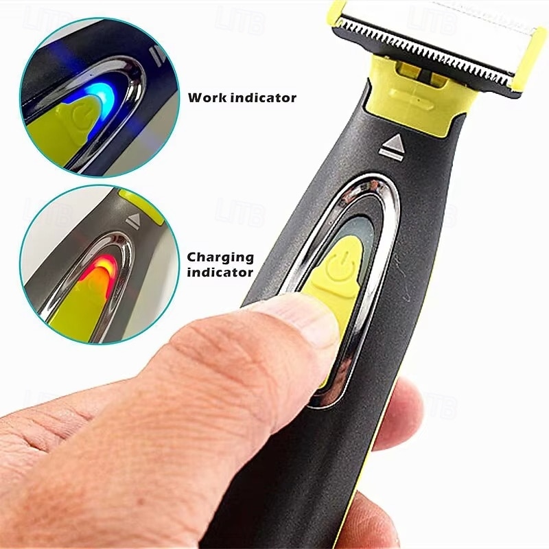 MLG Electric Shaver For Men and Women Portable Full Body Trimmer USB T Shaped Blade Razor For Beard Armpit For Washable2