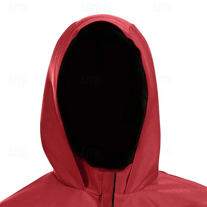 Red Guard Jumpsuit Men's Women's Movie Cosplay Movie TV Theme Costumes Halloween Carnival Performance Party3