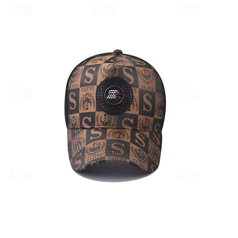 Men's Baseball Cap Sun Hat Trucker Hat Mesh Cap Black Golden Poly / Cotton Blend Adjustable Fashion Daily Wear Festival Letter Printed Letters Casual / Daily2