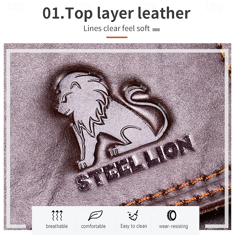 Men's Crossbody Bag Cowhide Daily Zipper Solid Color Black Brown Coffee4