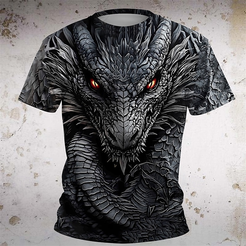 Boys 3D Graphic Dinosaur T shirt Tee Short Sleeve Summer Spring Fashion Basic Kids 4-12 Years Crew Neck Outdoor Casual Daily Regular Fit2
