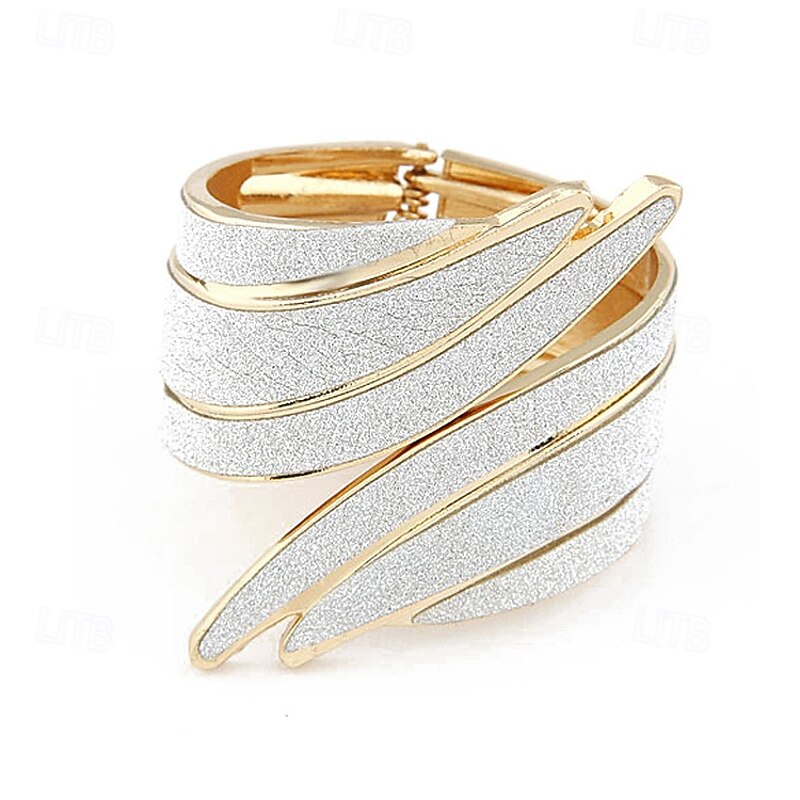 Classic Wings Fashion Statement Personalized Alloy Bracelet Jewelry Silver / Golden / Purple-Blue-White For Wedding Christmas Engagement Festival4