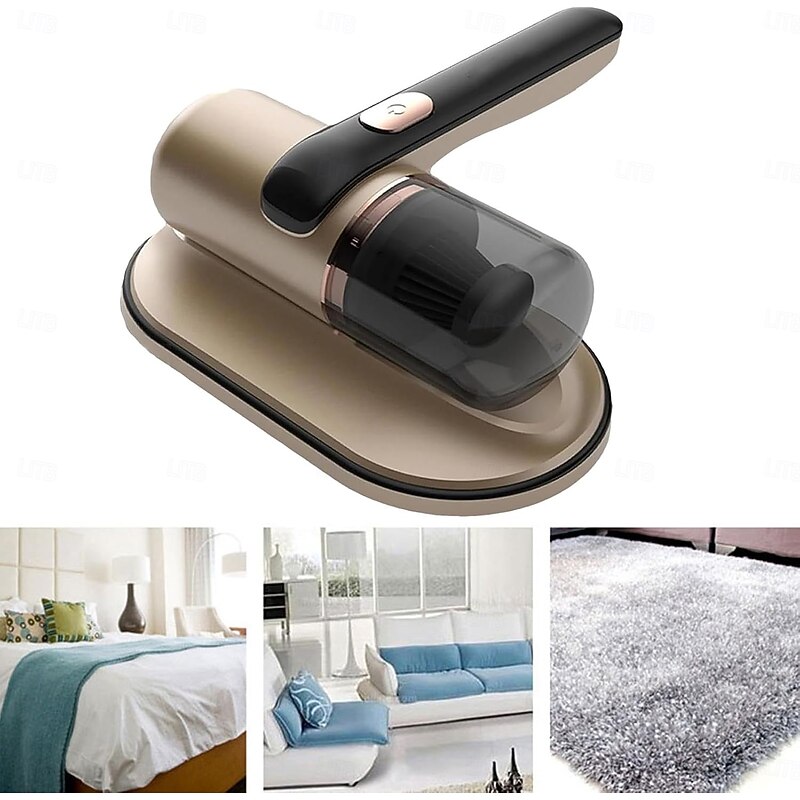 Mattress Vacuum Cleaner, Handheld UV Bed Vacuum Cleaner, 12Kpa Strong Suction Power Can Efficiently Clean Mattresses, Pillows, Sofas and Carpets