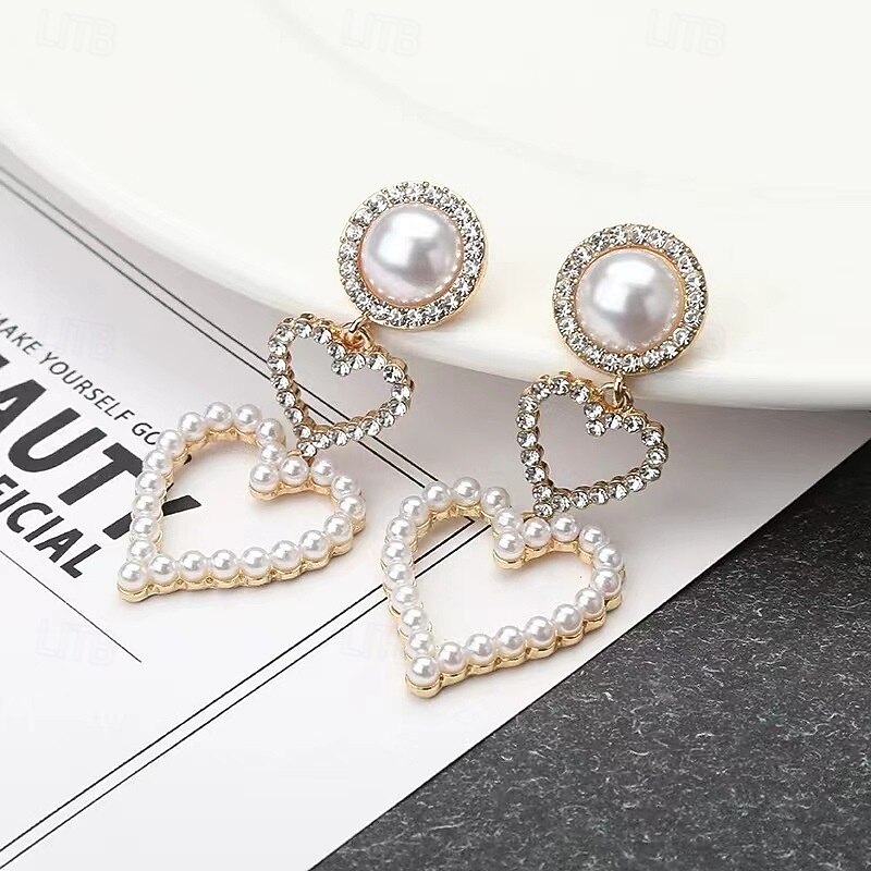 Women's Stud Earrings Drop Earrings Fancy Joy Elegant Stylish Earrings Jewelry Gold For Party4