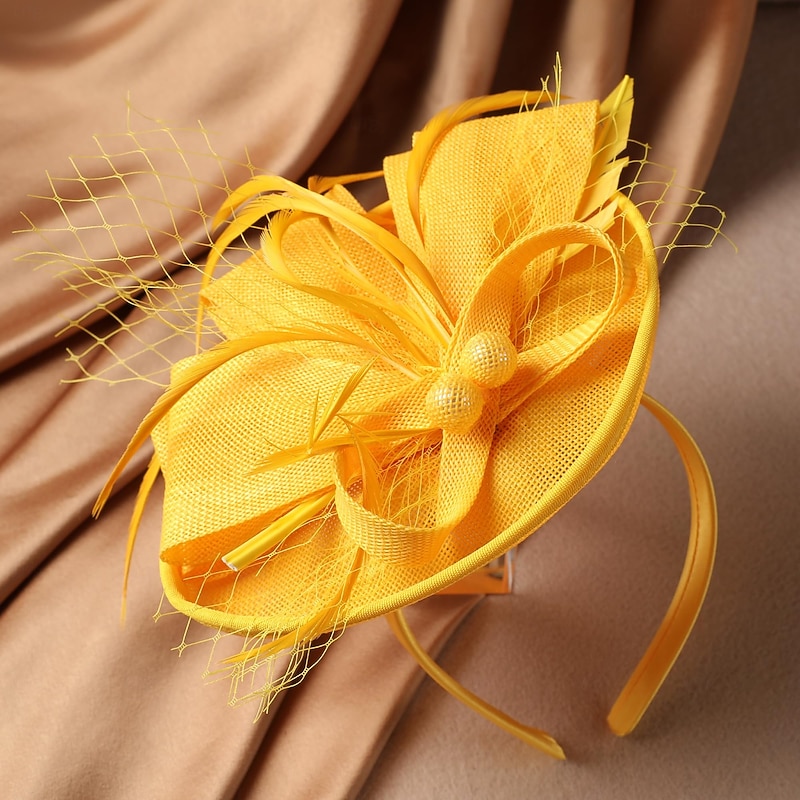 Small Tea Party Hat - 2025 Kentucky Derby Fascinator Pillbox Hat Headdress for Women2