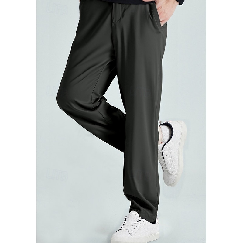 Men's Golf Pants Black khaki Grey Bottoms Golf Attire Clothes Outfits Wear Apparel4