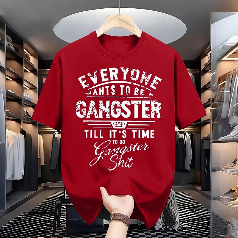 Men's Funny Slang T Shirt 100% Cotton Short Sleeve Graphic Shirt Black Red Burgundy Comfortable Tee Vacation Street Fashion Designer Clothing3