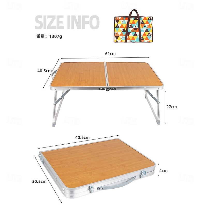 1pc Camping Outdoor Mini Folding Table, Compact and Lightweight, Easy to Carry, Durable, Perfect for Picnics, Hiking, and Outdoor Activities, Convenient Storage and Setup4