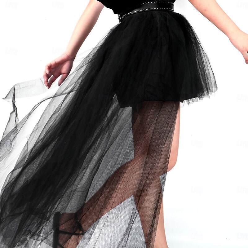 Retro Vintage 1980s Fancy Cosplay Costume Outfits Tutu Pop Star Rocker Fancy Dress Women's Masquerade Party Pride Parade Pride Month Adults' Skirt Belt Headband3