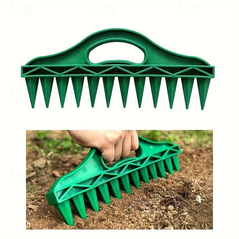 Ergonomic Handheld Plastic Gardening Puncher - Soil Quick Drilling Seed Spacer Tool for Vegetable Plant Sowing, Essential for Spring Sowing