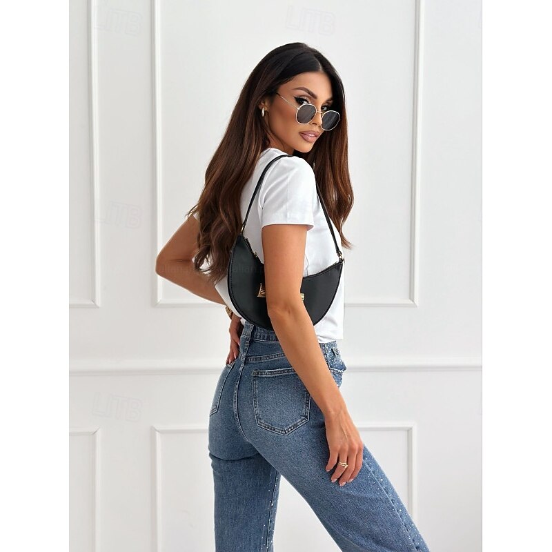 Blouse Women's Black White Pink Solid / Plain Color Knitting Daily Elegant V Neck Regular Fit S2