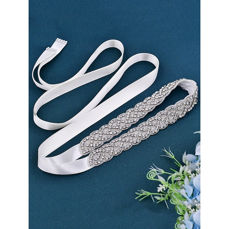 Crystal Rhinestone Bridal Waistband – Elegant Wedding Dress Belt for Women – Perfect for Bridal Gowns, Weddings and Special Occasions3