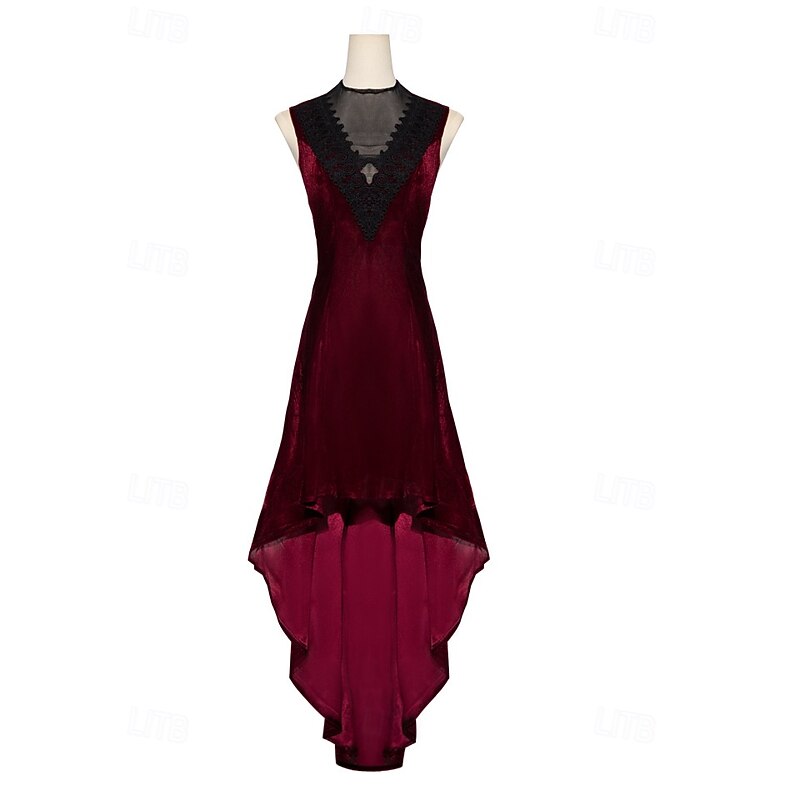 Retro Vintage Punk & Gothic Dress Masquerade Fancy Dress Women's Fantasy Halloween Carnival Masquerade Halloween Event / Party Adults' Dress2