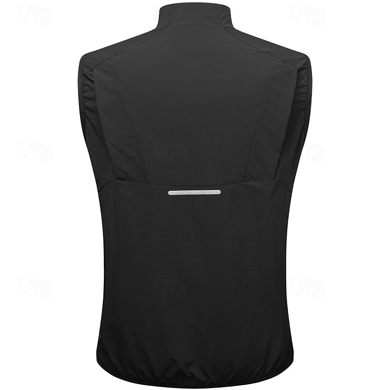 Men's Women's Cycling Vest Sleeveless Bike Vest / Gilet Top with 3 Rear Pockets Mountain Bike MTB Road Bike Cycling Waterproof Windproof Reflective Strips Sports Black Yellow Grey Clothing Apparel3