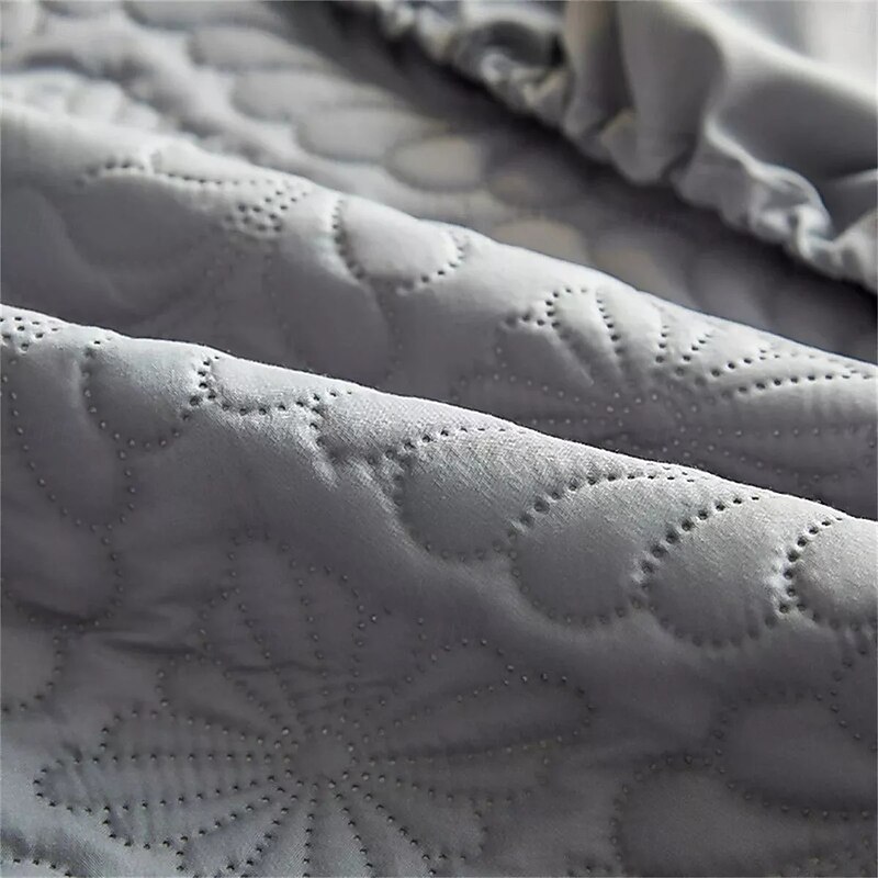 Queen Full King Protective Bed Cover Waterproof Bed Protector Protective Mattress Cover Protector Pad with Straps Breathable Soft Dirt-Proof Bed Mattress Cover Skin Friendly Mattress Topper Washable4