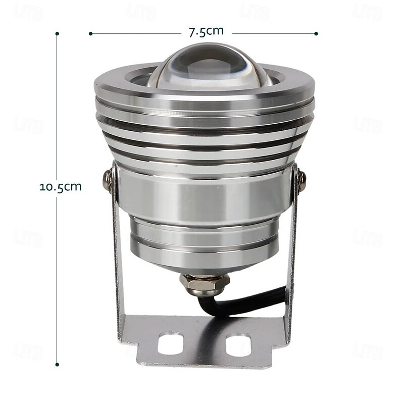 RGB Underwater LED Lights 10W 12V Pond Spotlight with Remote Control – Dimmable IP67 Waterproof Landscape Spot Lights for Yard, Patio and Swimming Pool2