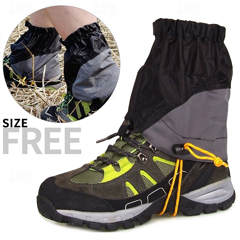 1Pc Lightweight Waterproof Hiking Gaiters - Outdoor Snow Boot Covers for Trekking & Backpacking - Durable Nylon Fabric3