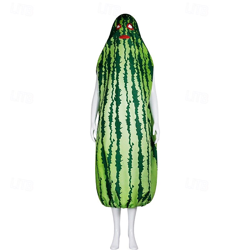 watermelon Halloween Cosplay Costume Funny Costumes Cosplay Adults' Men's Women's Carnival Masquerade Mardi Gras Performance Party Masquerade Easy Halloween Costumes Dress Up2