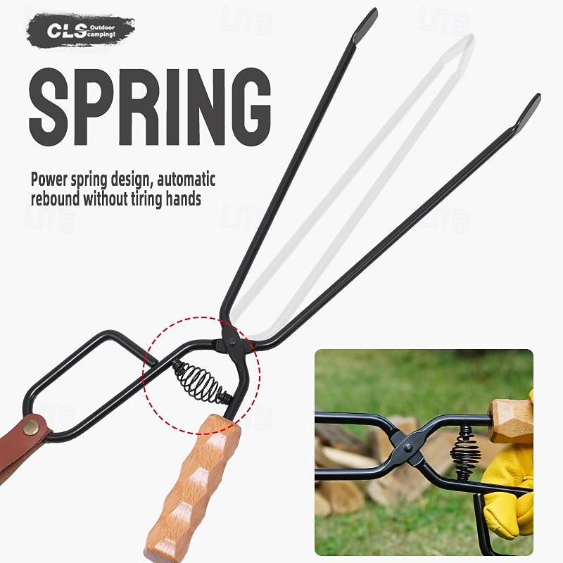 1pc Outdoor New Camping Carbon Clip, Lightweight and Durable, Essential Gear for Camping, Hiking, and BBQ Activities