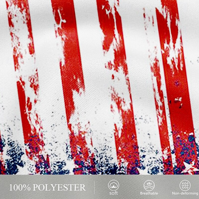 Men's American US Flag Swim Trunks Swim Shorts Board Shorts Mid Waist Hawaiian Casual Vacation Holiday Beach Wear Side Pockets Mesh Lining Elastic Drawstring Waist Designer Clothing Apparel3