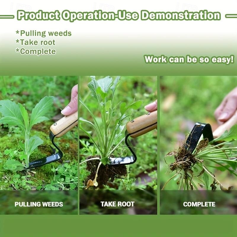 Easy-Grip Metal Weed Puller Tool - Effortless LawnEasy-Grip Metal Weed Puller Tool - Effortless Lawn Care, No Power Needed Care, No Power Needed4