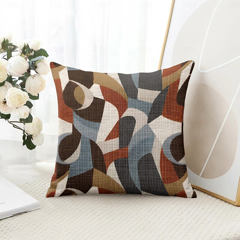 Painting Flower Decorative Toss Pillows Cover 1PC Soft Square Couch Cushion Case Pillowcase for Bedroom Livingroom Sofa Chair4