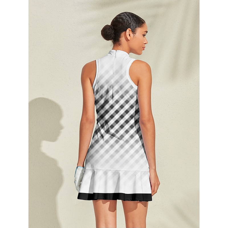 Women's Golf Dress Yan pink Black Green Sleeveless Dress Ladies Golf Attire Clothes Outfits Wear Apparel2